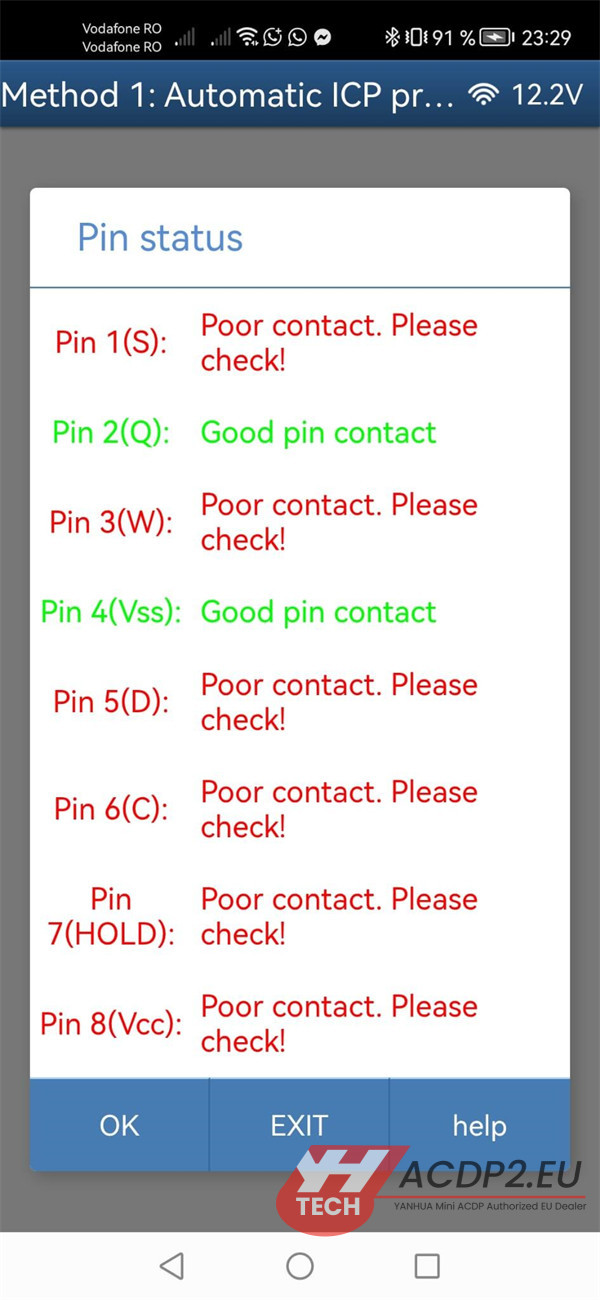 acdp2 read fem module poor contact error solution 1