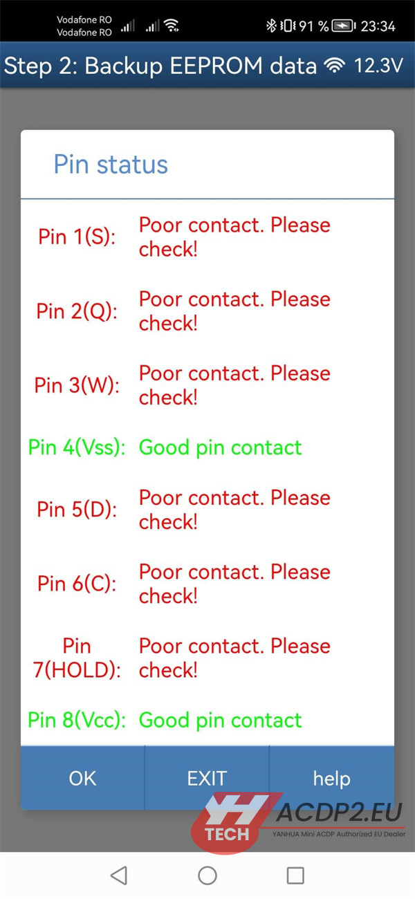 acdp2 read fem module poor contact error solution 2