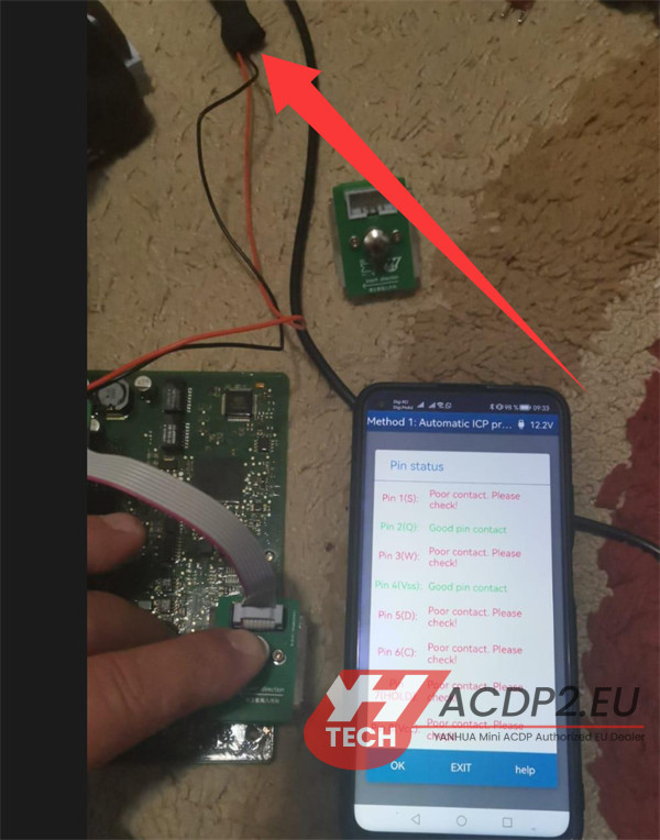 acdp2 read fem module poor contact error solution 6