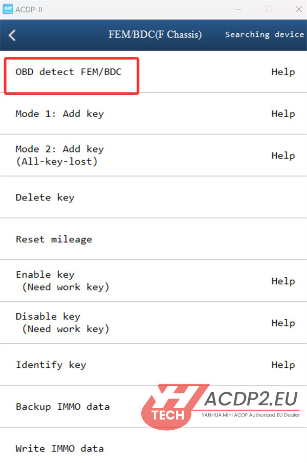 acdp2 read fem module poor contact error solution 7