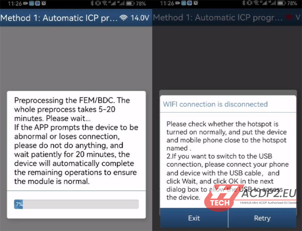 yanhua acdp2 fix bmw fem bdc module lost coding 1
