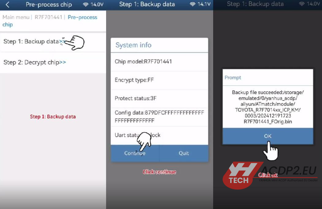 yanhua acdp module 35 toyota r7f701441 mileage correction 5