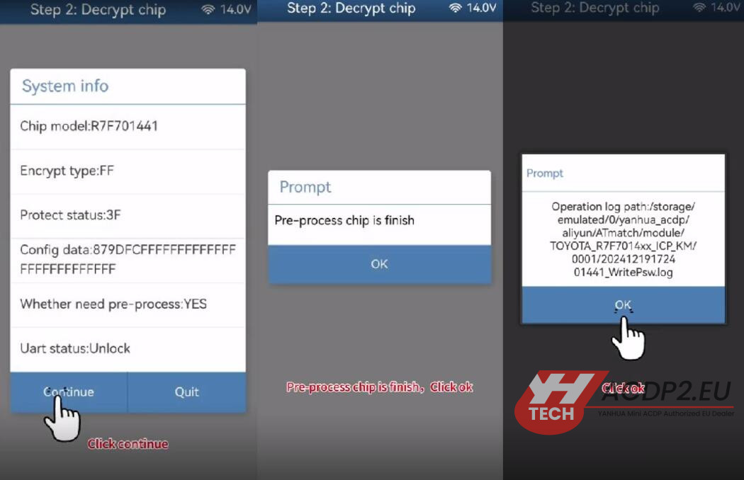 yanhua acdp module 35 toyota r7f701441 mileage correction 7