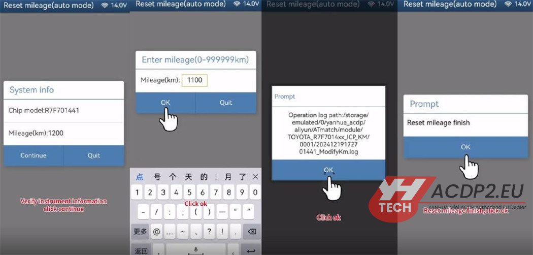 yanhua acdp module 35 toyota r7f701441 mileage correction 9