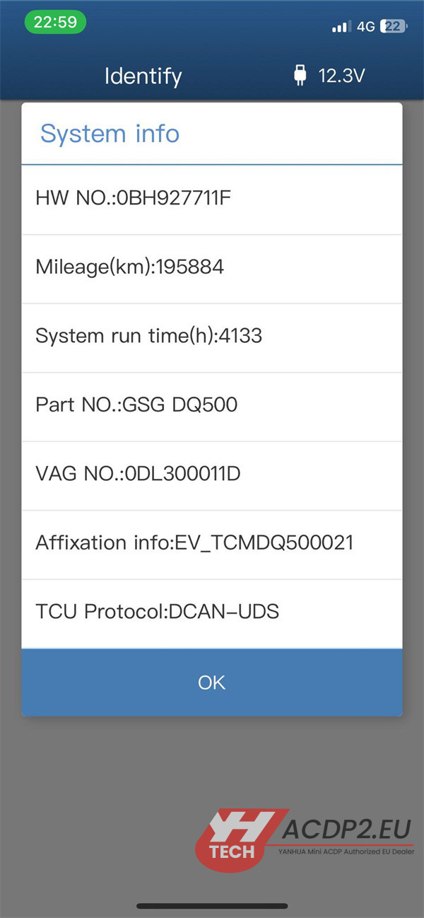 yanhua acdp2 cannot read audi dq500 0bh continental 3