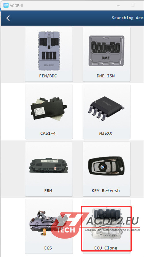 yanhua acdp2 clone bmw msv70 dme 3
