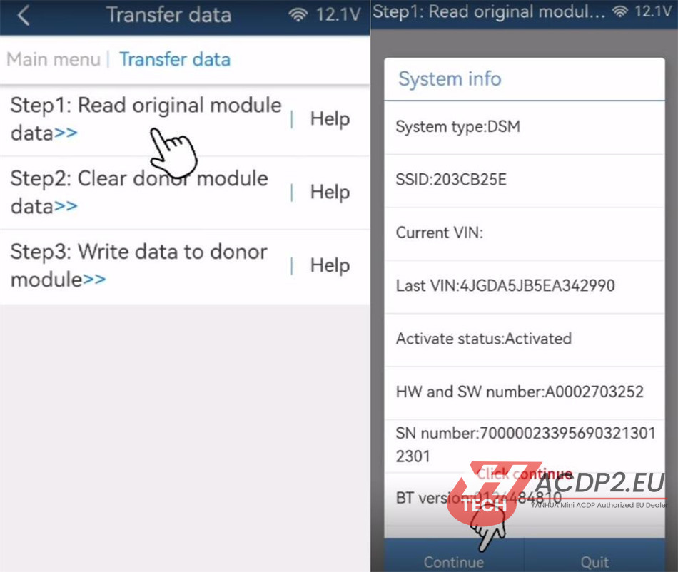 yanhua module 42 mb dsm fbs4 data transfer 5