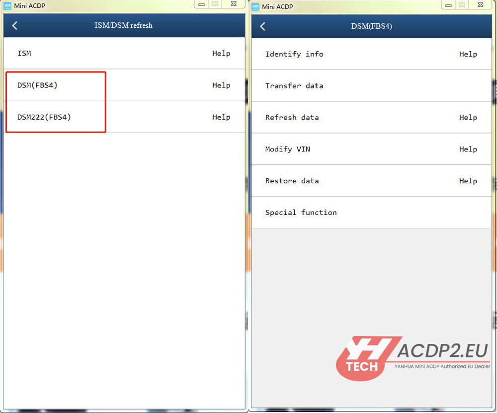 yanhua module 42 transfer mercedes dsm fbs4 data 8