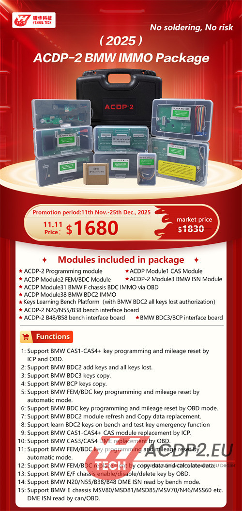 Yanhua ACDP2 BMW IMMO Pack