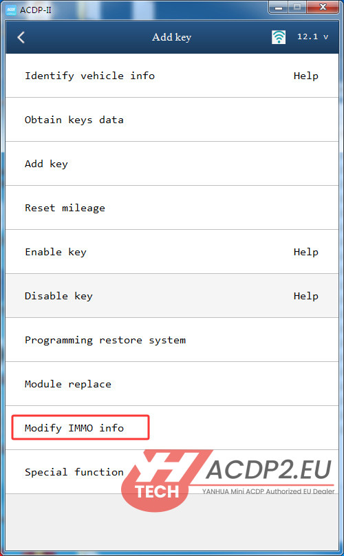 Yanhua ACDP2 Update BMW BDC2 Modify IMMO Info 1
