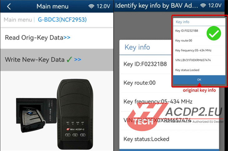 yanhua acdp2 add bmw bdc3 smart key 12