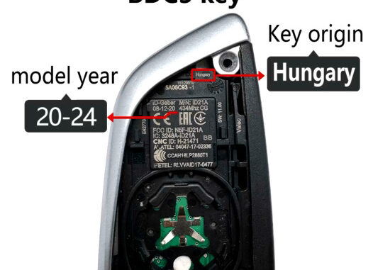 yanhua acdp2 add bmw bdc3 smart key 3