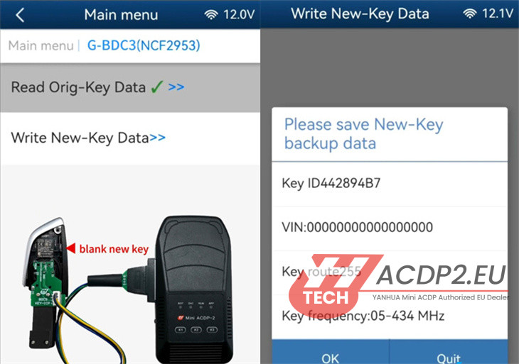 yanhua acdp2 add bmw bdc3 smart key 9