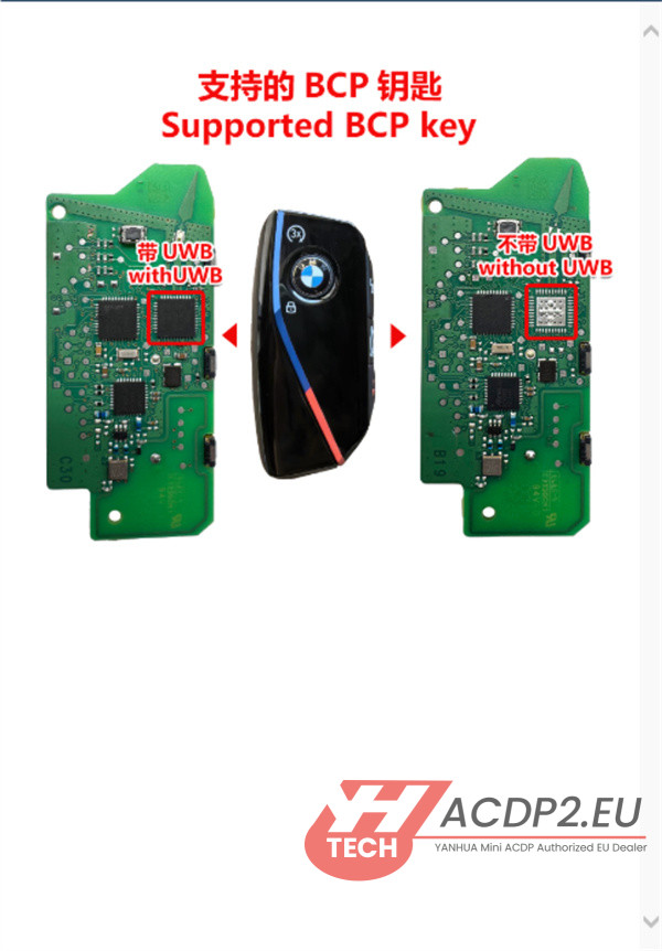 yanhua bmw bdc3 key interface board installation 8