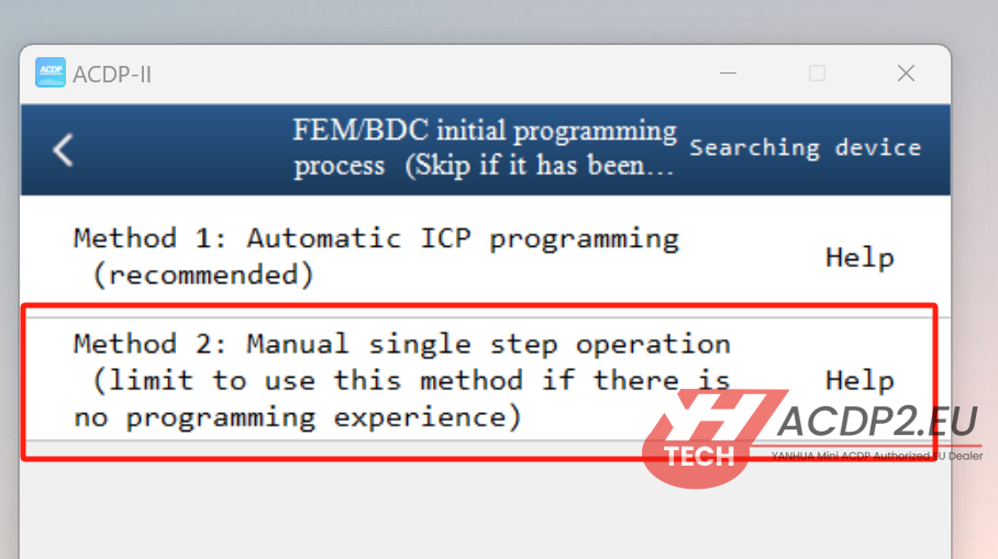 yanhua acdp2 recover bdc eeprom and coding data 1