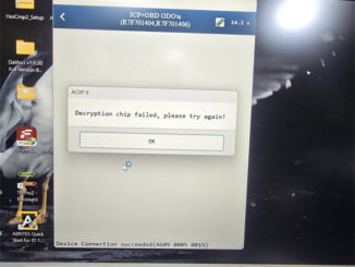 yanhua acdp2 decryption chip failed 4