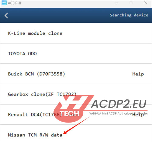yanhua acdp2 lost nissan 07a option 4