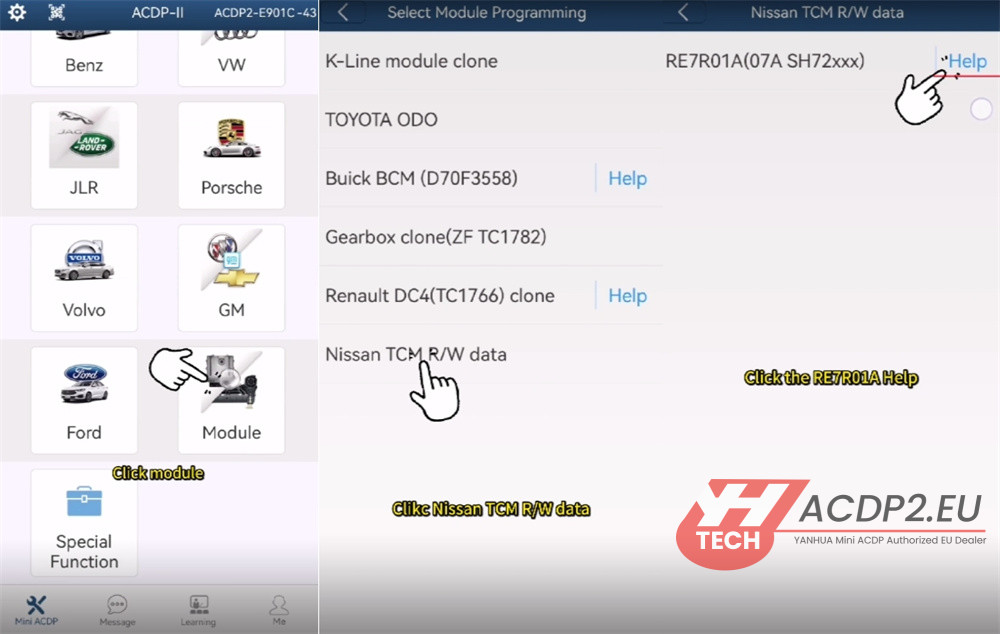 yanhua acdp2 with module 43 read write nissan 07a 1