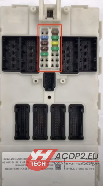 disassemble bmw fembdc module for yanhua acdp 4