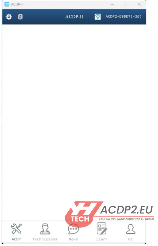 yanhua acdp ii software white screen 1