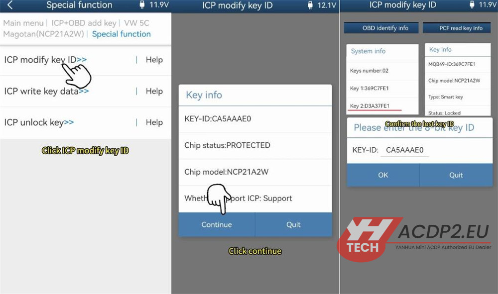yanhua acdp2 add vw porsche 5c 5d key 11