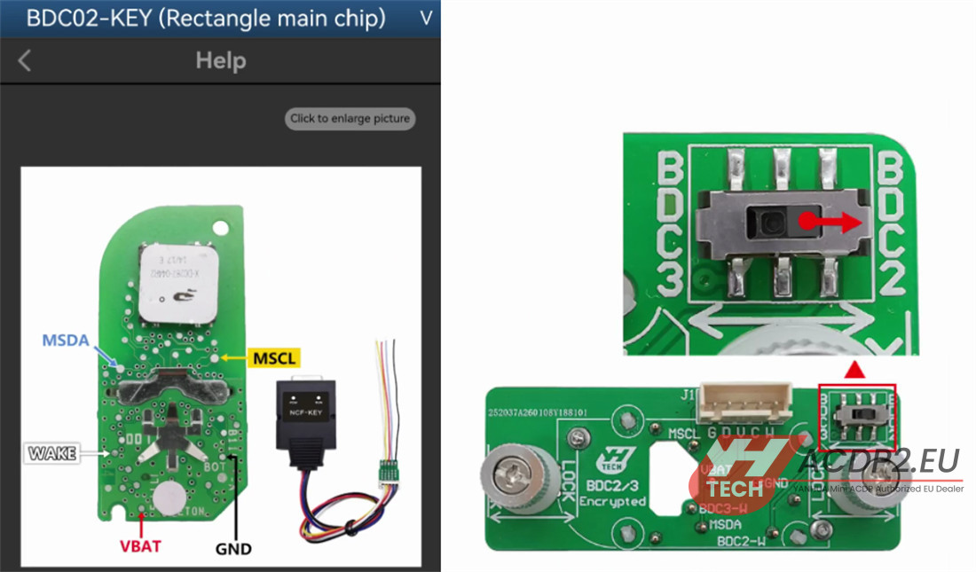 yanhua acdp2 copy bmw bdc2 encrypted key 6