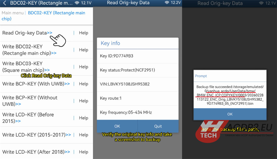 yanhua acdp2 copy bmw bdc2 encrypted key 8