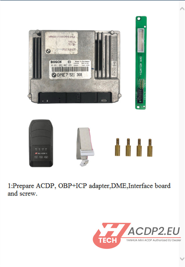 yanhua acdp2 clone bmw n62 2008 dme 2