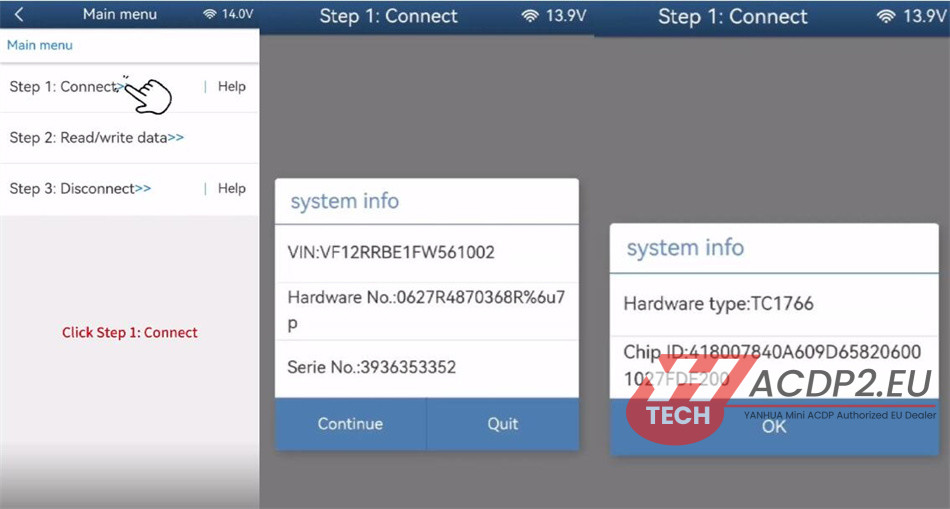yanhua acdp2 clone renault dc4 gearbox 3