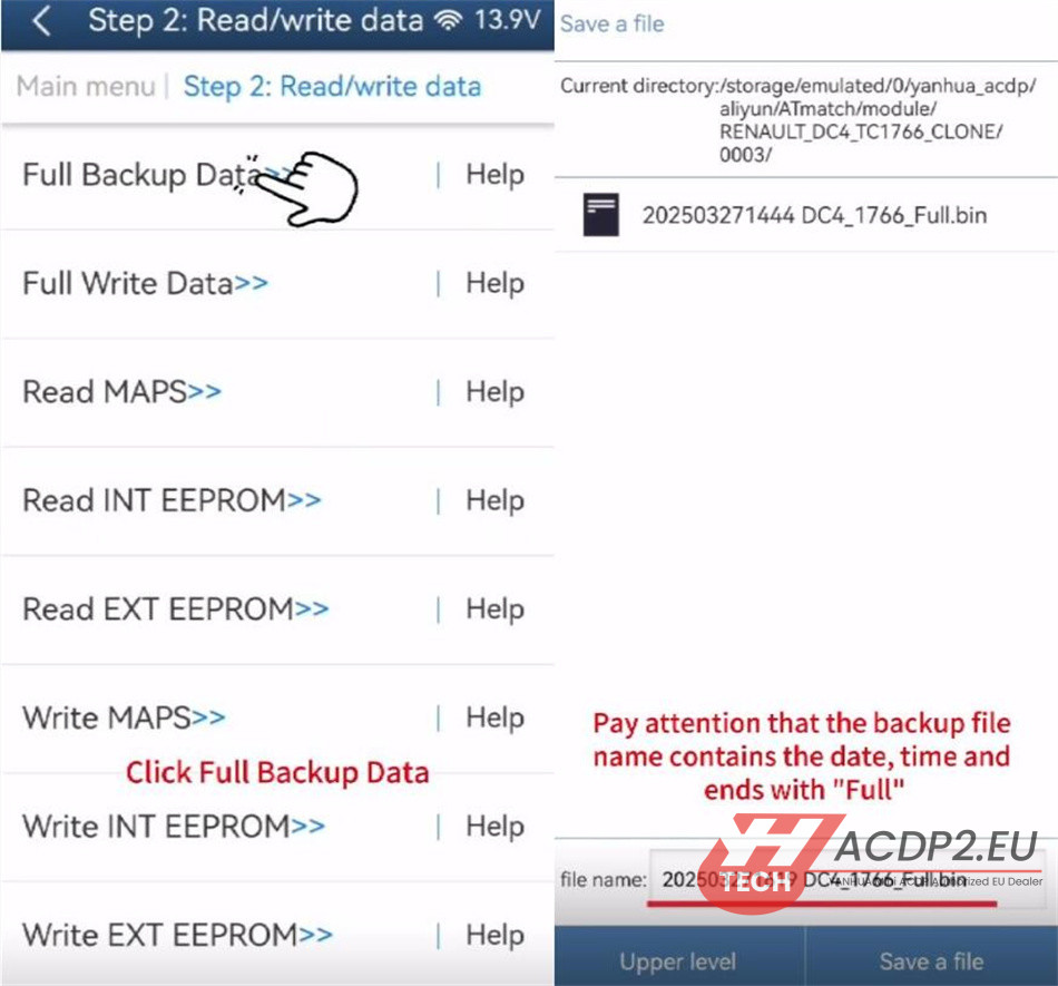 yanhua acdp2 clone renault dc4 gearbox 5