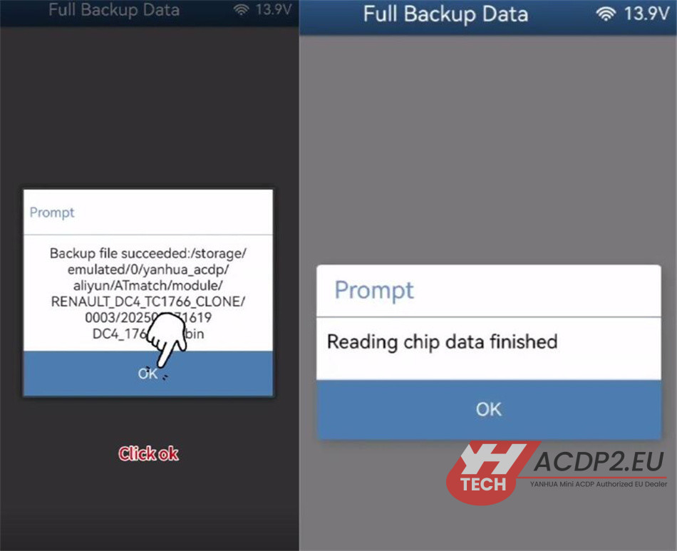 yanhua acdp2 clone renault dc4 gearbox 6