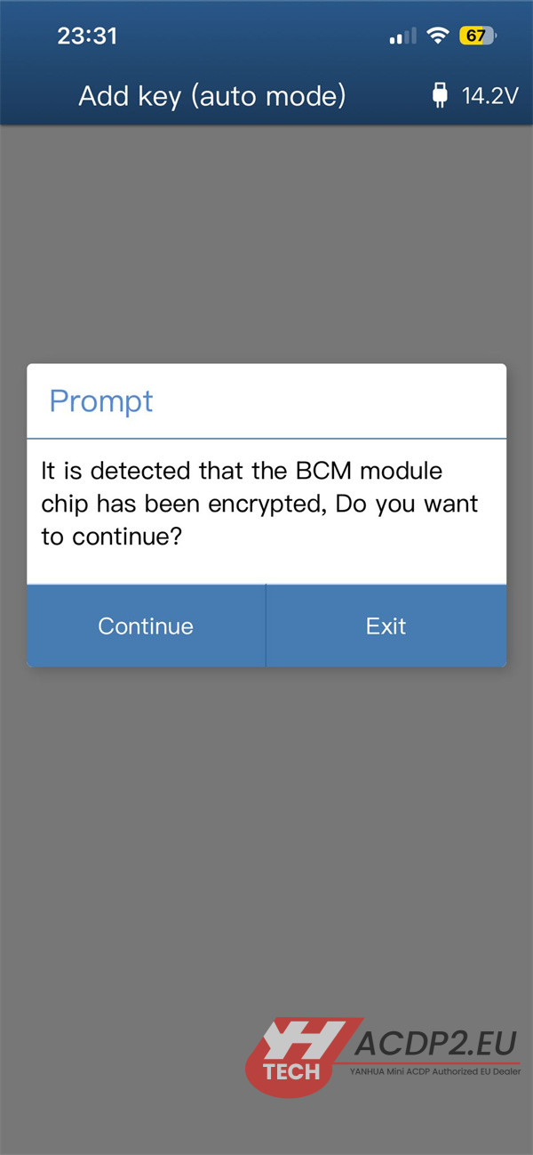 yanhua acdp2 read porsche cayenne data error 2
