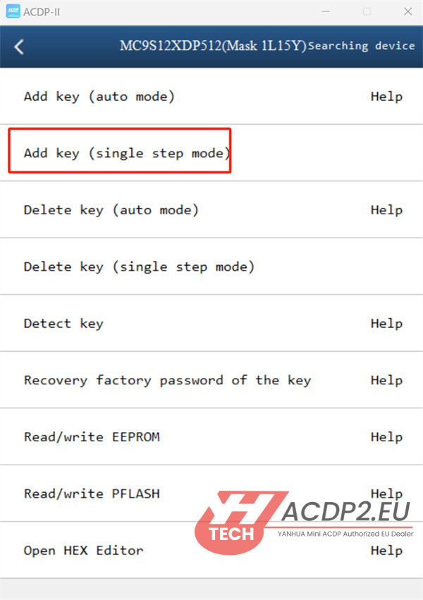 yanhua acdp2 read porsche cayenne data error 3