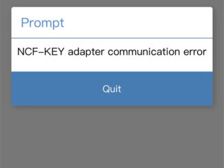 acdp2 bdc3 ncf key adapter communication error 3
