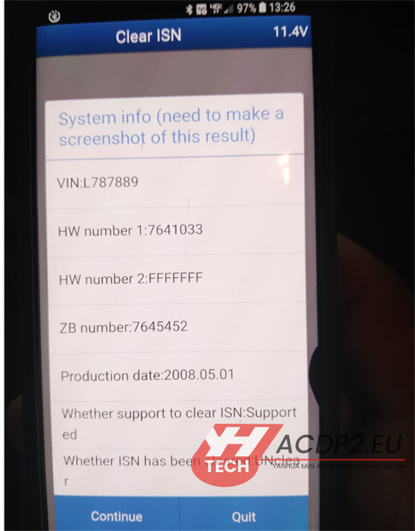 yanhua acdp2 verifying programming file error solution 1