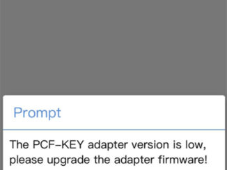 yanhua acdp2 pcf key adapter version is low solution 1